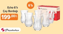 Paşabahçe Echo 6'lı Çay Bardağı
