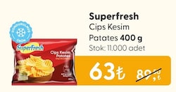 Superfresh Cips Kesim Patates 400 g