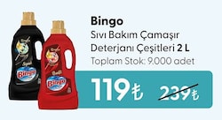 Bingo Sıvı Deterjan 33 Yıkama 2 lt