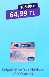 Selpak 80'li El ve Yüz Havlusu