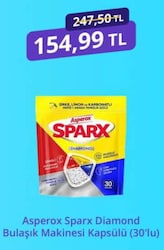 Asperox Sparx Bulaşık Makinesi Tableti 30'lu