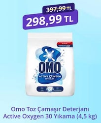 Omo Active Oxygen Beyazlar için 4.5 kg Toz Deterjan