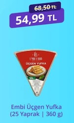 Embi 25 Yaprak 360 gr Üçgen Yufka