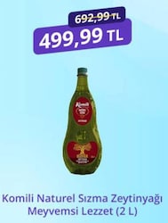 Komili Lezzetlik Meyvemsi Natürel Sızma Zeytinyağı 2 lt