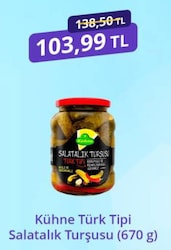Kühne Türk Tipi Salatalık Turşusu 670 gr / 720 ml