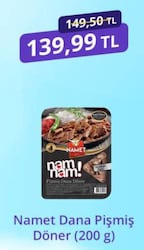 Namet 200 gr Dana Pişmiş Döner