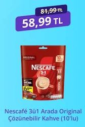 Nescafe Original 3'ü 1 Arada 10x17.5 gr