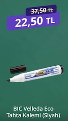 Bic Velleda 1701 Eco Siyah Tahta Kalemi