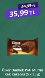 Ülker Dankek Pöti Kakaolu Kek 35 gr 5'li