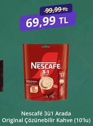 Nescafe Original 3'ü 1 Arada 10x17.5 gr