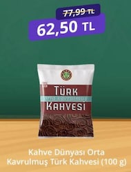Kahve Dünyası Orta Kavrulmuş Türk Kahvesi 100 gr