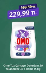 Omo Sık Yıkananlar Beyazlar ve Renkliler için 5 kg Toz Deterjan