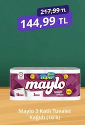 Maylo 3 Katlı 16'lı Tuvalet Kağıdı