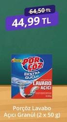 Porçöz Granül Lavabo Açıcı 2x50 gr