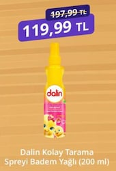 Dalin Kolay Saç Tarama Spreyi Badem Özlü 200 ml