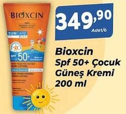 Bioxcin 200 ml 50 Faktör Çocuk Güneş Losyonu