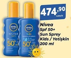Nivea Koruma & Nem 200 ml 50 Faktör Sprey Güneş Kremi