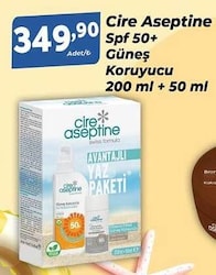 Cire Aseptine 200 ml 50 Faktör Güneş Losyonu