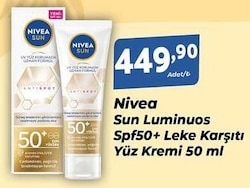 Nivea Sun Luminuos Spf50+ Leke Karşıtı Yüz Kremi 50 ml