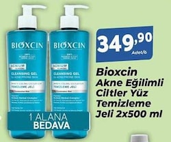 Bioxcin Akne Eğilimli Ciltler Yüz Temizleme Jeli 2x500 ml