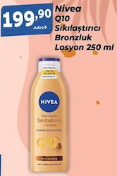 Nivea Q10 Sıkılaştırıcı ve Bronzlaştırıcı Vücut Losyonu 250 ml