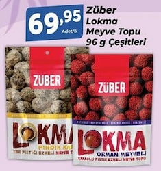Züber Lokma 96 gr Meyve Topu