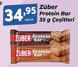 Züber Glutensiz Kakaolu 35 gr Protein Barı