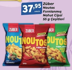 Züber Noutos Fırınlanmış Nohut Cipsi 55 gr