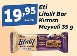 Eti Lifalif Kırmızı Meyveli Yulaf Bar 35 gr