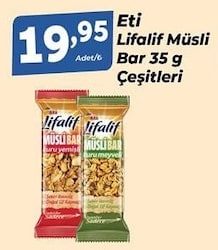 Eti Lifalif Kuruyemişli Yulaf Bar 35 gr