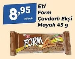 Eti Form Tam Çavdarlı Ekşi Mayalı Bisküvi 45 gr