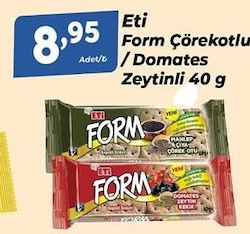 Eti Form Mahlepli Çiyalı ve Çörek Otlu Kepekli Bisküvi 40 gr