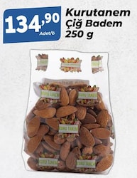 Kurutanem Çiğ Badem 250 g
