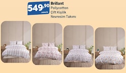 Brillant Pollycotton Çift Kişilik Nevresim Takımı