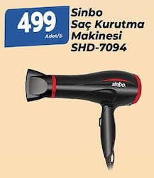 Sinbo SHD-7094 2200 W Saç Kurutma Makinesi
