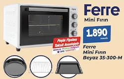 Ferre 300-M 35 lt Beyaz Mini Fırın