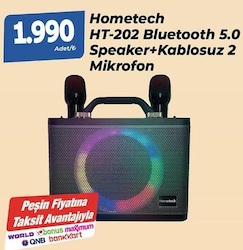 Hometech HT-202 Mikrofonlu Bluetooth Hoparlör