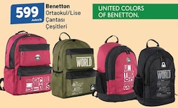 Benetton Ortaokul/Lise Çantası Çeşitleri