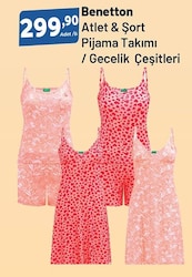 Benetton Atlet&Şort Pijama Takımı/Gecelik Çeşitleri