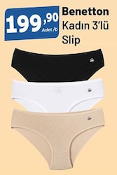 Benetton Kadın 3'lü Slip