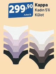 Kappa Kadın 5'li Külot