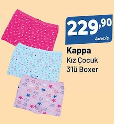Kappa Kız Çocuk 3'lü Boxer