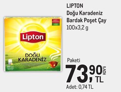 Lipton Doğu Karadeniz Bardak Poşet Çay 100x3,2 g