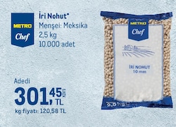 Metro Chef İri Nohut 2.5 kg 
