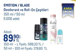 Emotion Natural Bloom 150 ml Kadın Deodorant