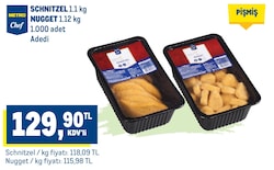 Metro Chef Schnitzel 1.1 kg/Nugget 1.12 kg 
