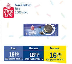 Fine Life Kakao Bisküvi 60 g