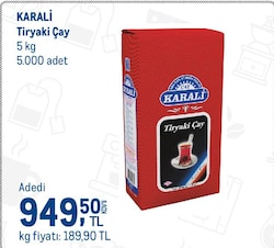 Karali Tiryaki 5 kg Çay