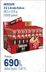 Nescafe 3'ü 1 Arada Original Kahve 96 x 17.5 G