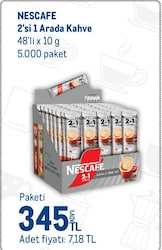 Nescafe 2'si 1 Arada 48x10 gr